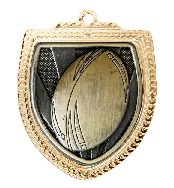 Shield Medals - Rugby Ball