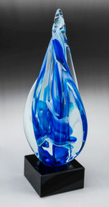 Art Glass Sculpture - Aquarius