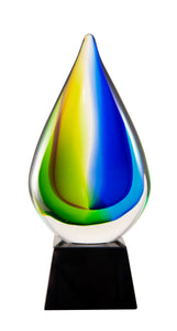 Art Glass Sculpture - Teardrop