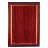 Budget Plaque - Woodgrain Gold Trim