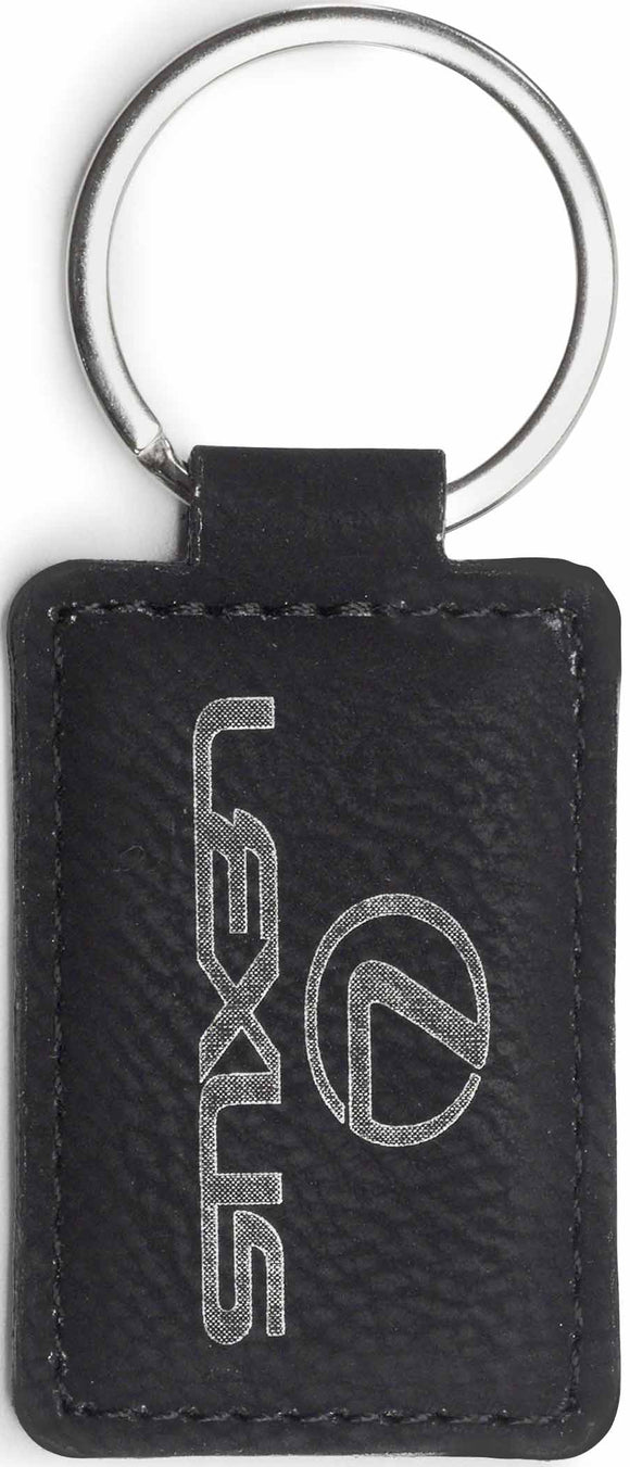 Keyring Leatherette Rectangle