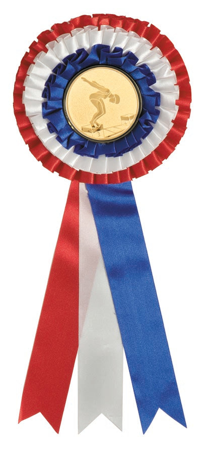 Rosette - Red/White/Blue