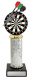 Darts figure with tubing and marble